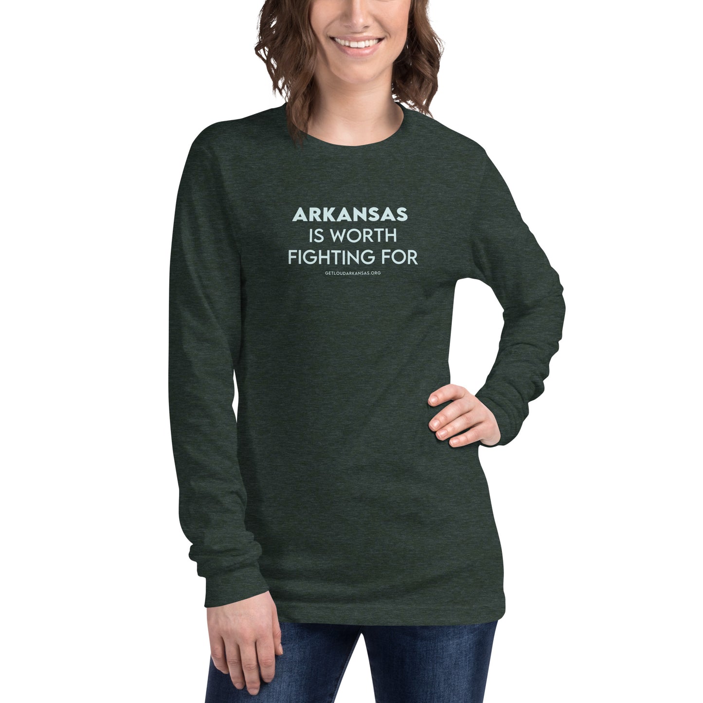 Fight for Arkansas Unisex Long Sleeve Tee
