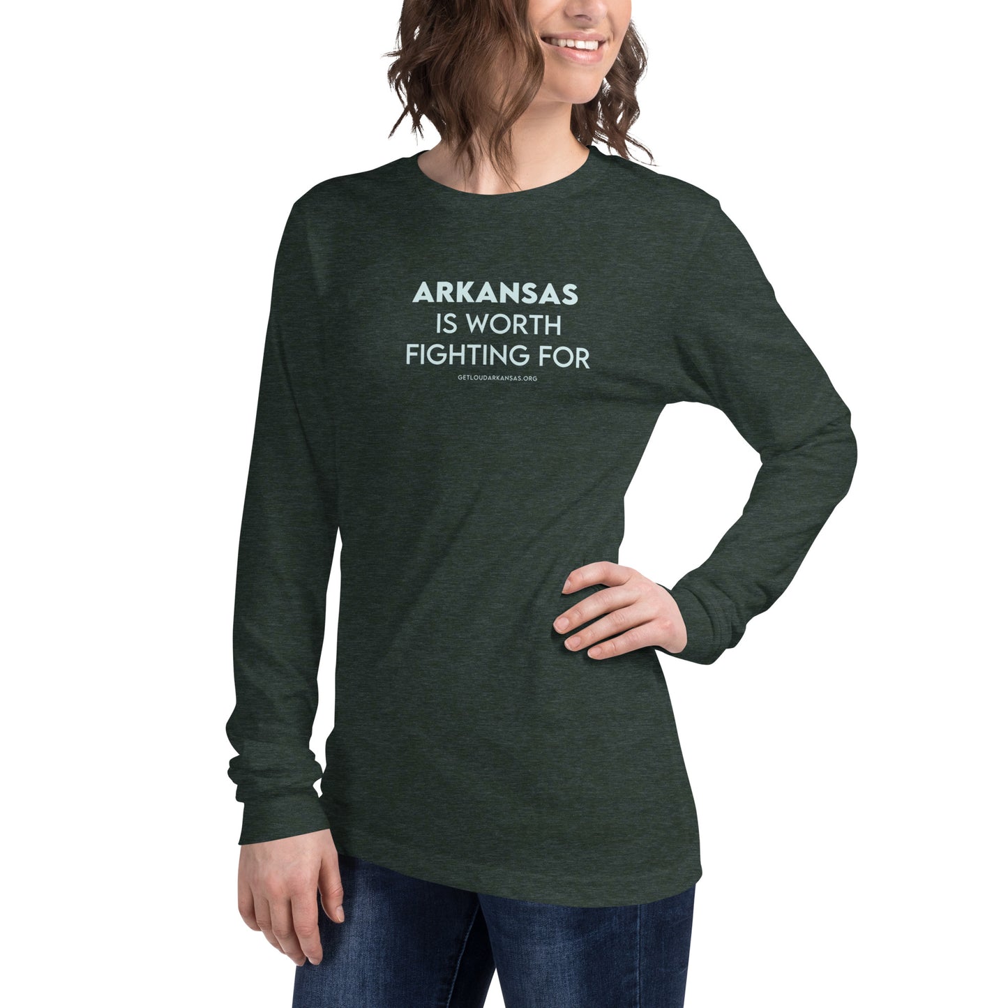 Fight for Arkansas Unisex Long Sleeve Tee