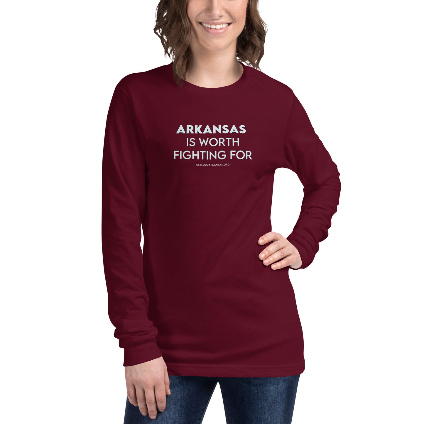 Fight for Arkansas Unisex Long Sleeve Tee
