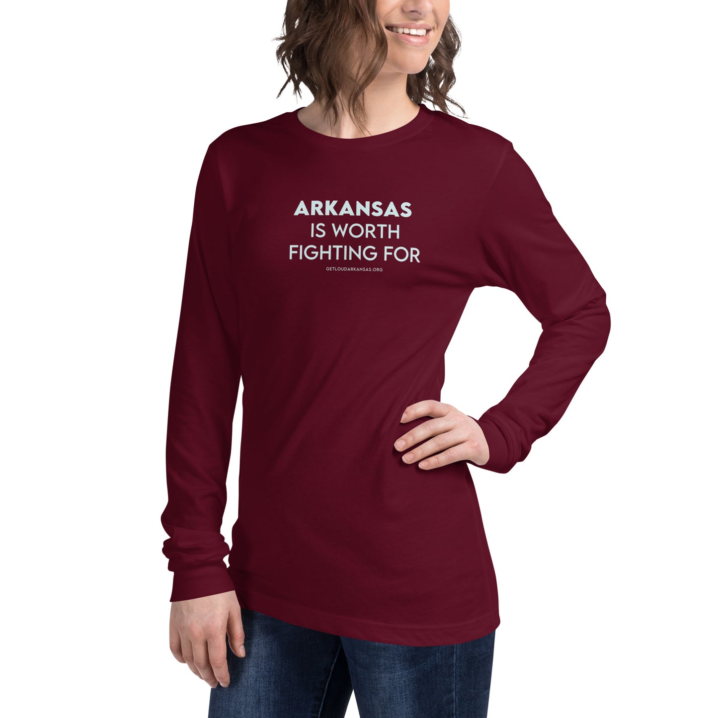 Fight for Arkansas Unisex Long Sleeve Tee