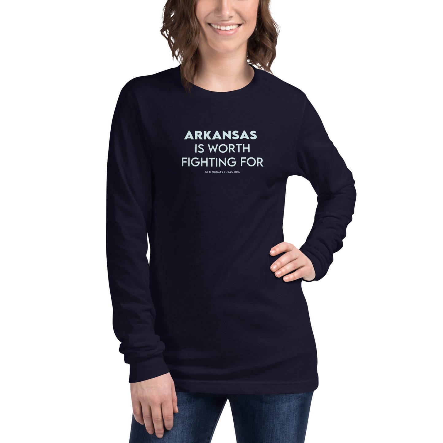 Fight for Arkansas Unisex Long Sleeve Tee